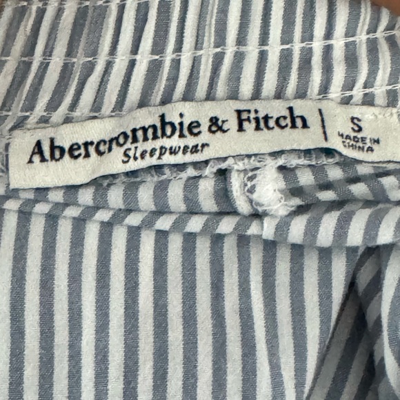 Abercrombie & Fitch A&F Lounge Sleep Pants Blue And White Striped Size Small - Picture 3 of 3